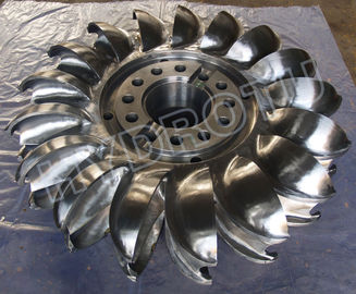 L'acier inoxydable 0Cr13Ni4Mo a forgé le coureur de turbine de commande numérique par ordinateur Pelton/roue de Pelton avec le diamètre en-dessous de 2.5m