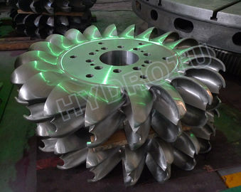 turbine hydraulique de Turgo de charge de hautes eaux de 500m avec deux becs et coureur de usinage forgé de commande numérique par ordinateur