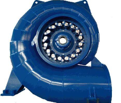 Turbine Francis en acier inoxydable avec une hauteur de chute nominale de 20 à 400 m pour installations à arbre horizontal