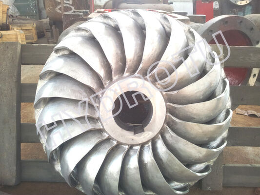 Turgo Hydro Turbine avec une puissance nominale de 100 kW à 2000 kW, une efficacité allant jusqu'à 88% et une portée de 70 m à 200 m