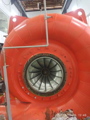 Turbine Francis en acier inoxydable avec une hauteur de chute nominale de 20 à 400 m pour installations à arbre horizontal