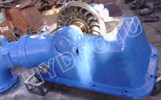 Turgo Hydro Turbine avec une puissance nominale de 100 kW à 2000 kW, un coureur en acier inoxydable et une efficacité de 88% pour les centrales hydroélectriques