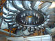 Turbine hydraulique verticale de Pelton de turbine d'eau d'impulsion d'axe avec 4 becs pour le projet principal élevé d'hydroélectricité