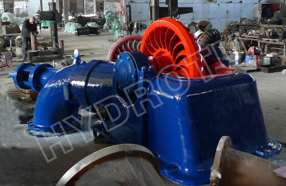 Turgo Hydro Turbine avec une puissance nominale de 100 kW à 2000 kW, une efficacité allant jusqu'à 88% et une portée de 70 m à 200 m